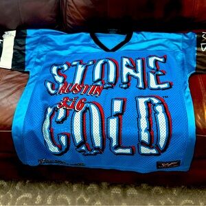 Vintage 1999 Stone Cold Steve Austin WWF Jersey Size Large